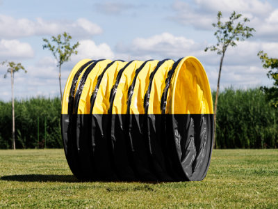 Agility-Tunnel Hundetunnel 1 m Ø 80 cm – halb Anti-Rutsch