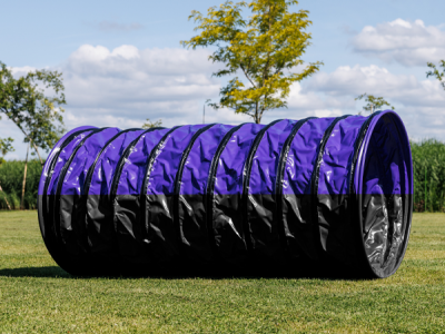 Agility-Tunnel Hundetunnel 1,5 m Ø 80 cm – halb Anti-Rutsch